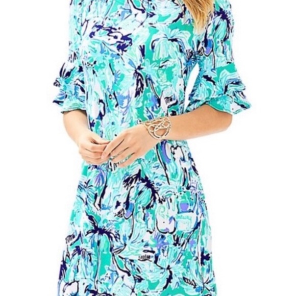 Lilly Pulitzer Lula Elephant Dress - Picture 1 of 6